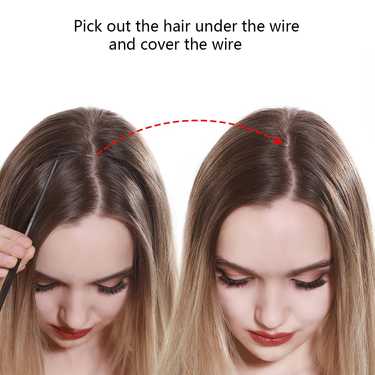 Synthetic No Clip Wave Hair Extensions