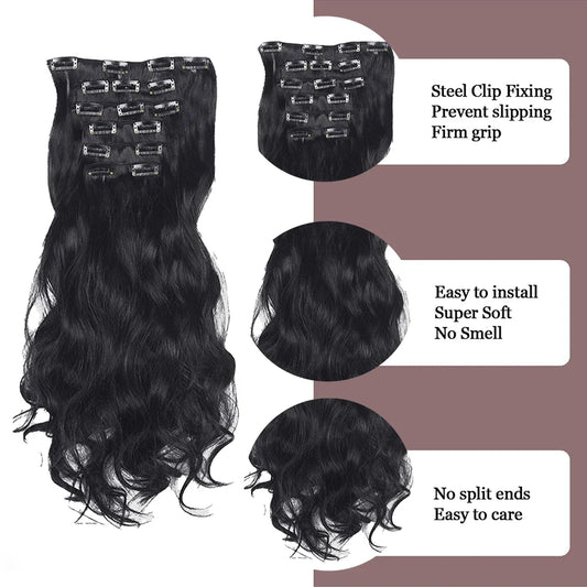 Synthetic Heat Resistant Hair Extensions