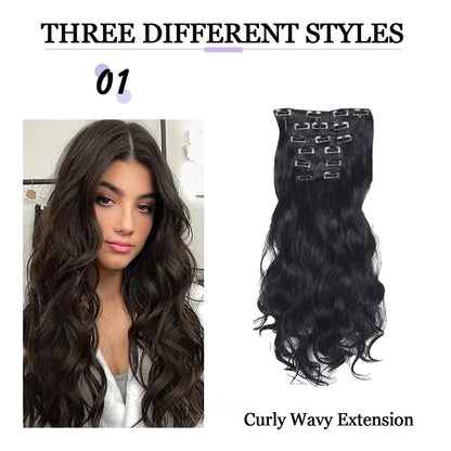 Synthetic Heat Resistant Hair Extensions